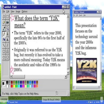 Exploring Y2K Era Technology and the Impact of the Y2K Bug | PPTX