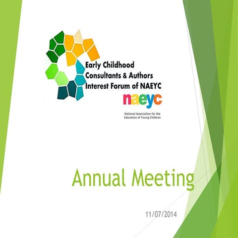 NAEYC Early Childhood Authors & Consultants Annual Meeting 11.6.2014