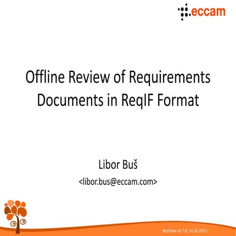 Offline Review of Requirements Documents in ReqIF Format