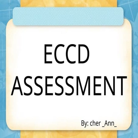 EDITED ECCD for kindergarten form in word | DOCX