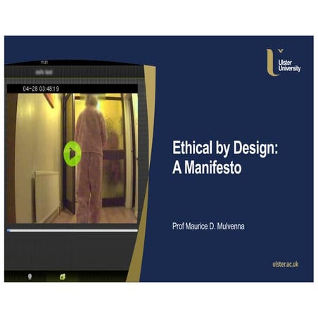 Ethical by Design - A Manifesto
