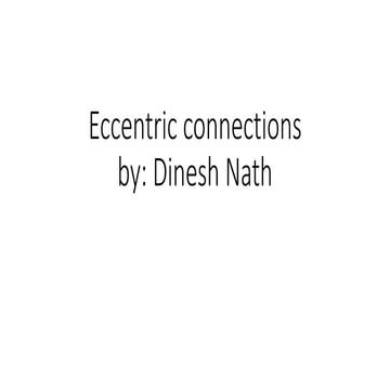 Eccentric connections 1
