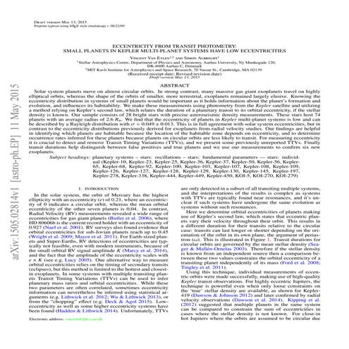 Eccentricity from transit_photometry_small_planets_in_kepler_multi_planet_sys...