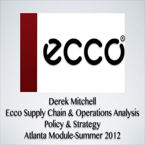 Ecco Supply Chain Analysis