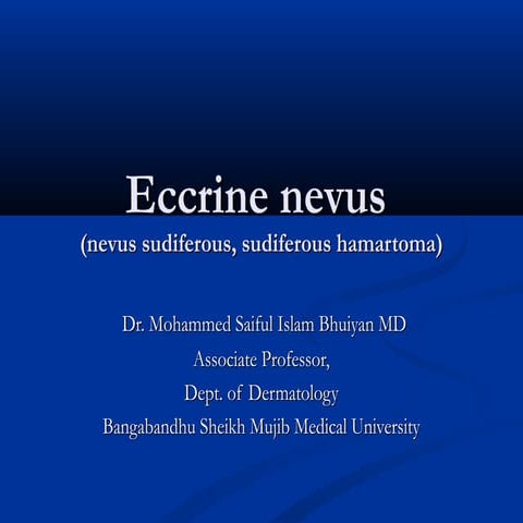 Eccrine nevus