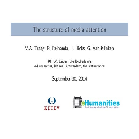 Structure of media attention