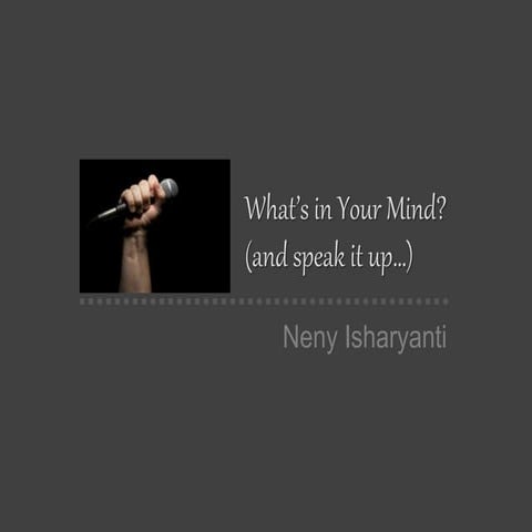 Public Speaking - powerpoint