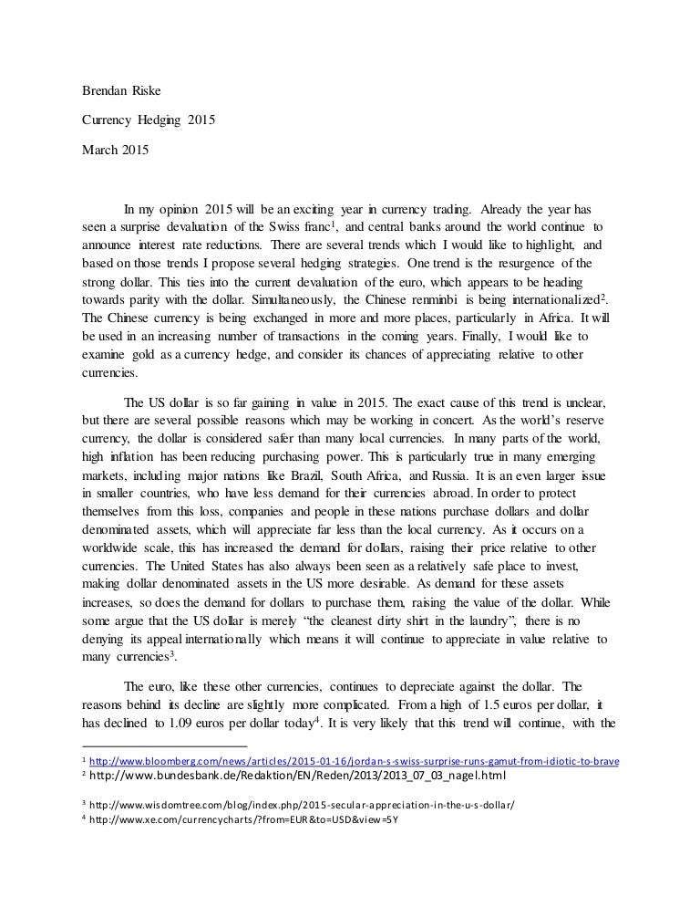 Hedging currency rates image