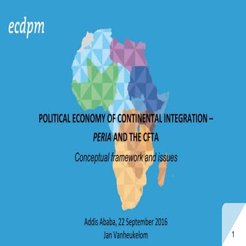 Political Economy of Continental Integration - Peria and the CFTA: Conceptua...