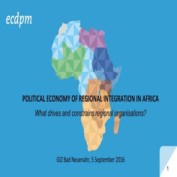 Political Economy of Regional Integration in Africa: What drives and constrai...