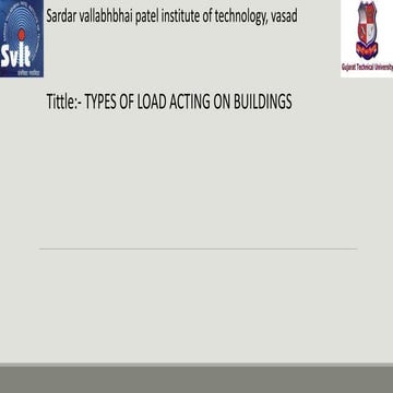 Ece types of load acting inbuilding