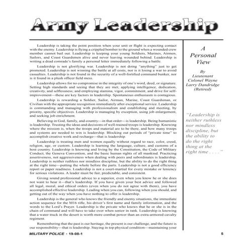 Engineer Magazine leadership