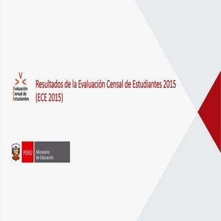 Resultados de la Ece 2015