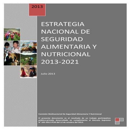 ENSAN Estrategia Nacional de Seguridad Alimentaria y Nutricional