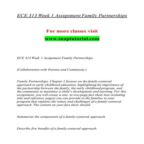 Ece 313 Education Redefined - snaptutorial.com