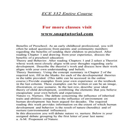 ECE 332 Enhance teaching - snaptutorial.com 