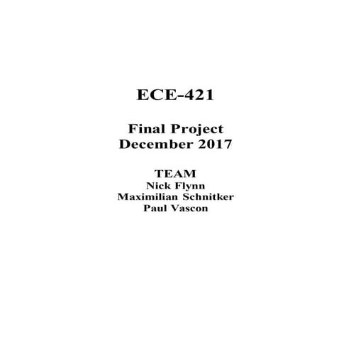 Final Project in Gridlab-D | DOCX