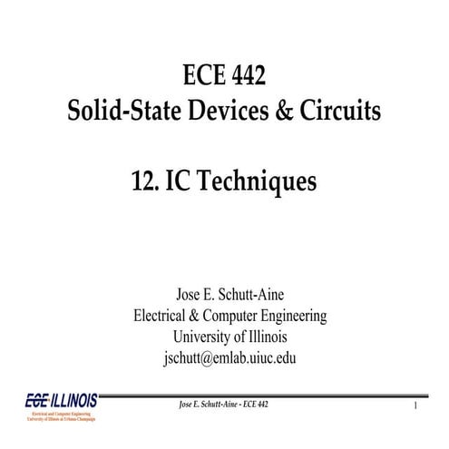 ECE 442 IC Techniques1233939939393939393