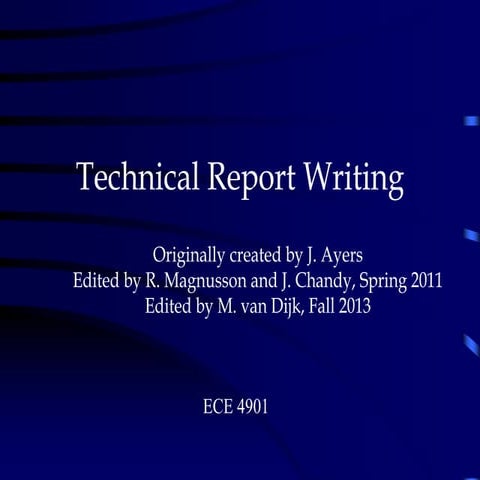 ECE 4901 Technical Writing 2013.ppt