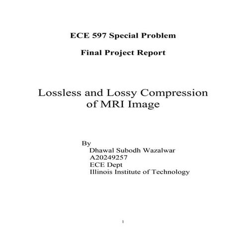 MRI Image Compression