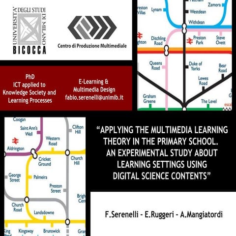 “APPLYING THE MULTIMEDIA LEARNING THEORY IN THE PRIMARY SCHOOL"