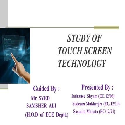 Touch Screen Technology