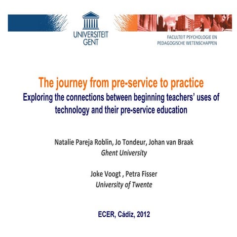 The journey from pre-service to practice: Exploring the connections between p...