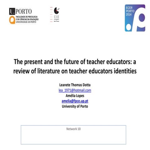 Ecer2014 dotta&lopes-teacher educatori-ds