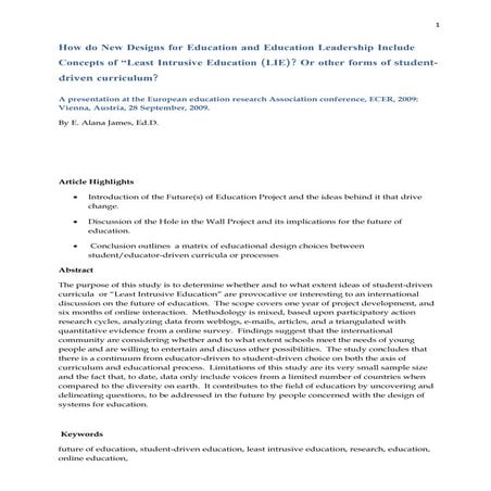 Students Voice: Continuum of Choice for the future of education