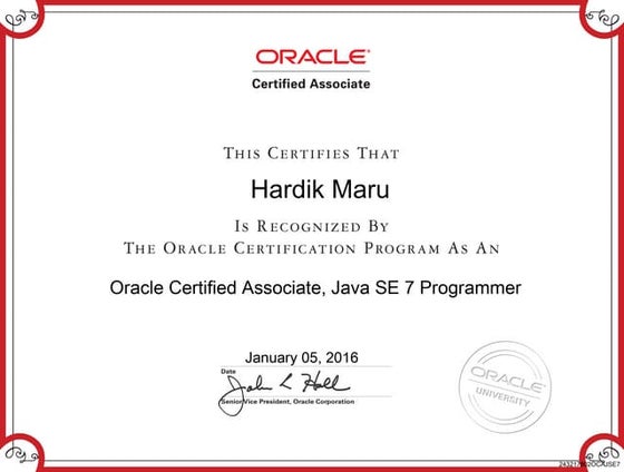 Oracle_Certificate | PPT