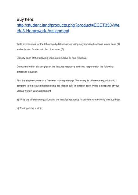 ECET350 Week 3 Homework Assignment
