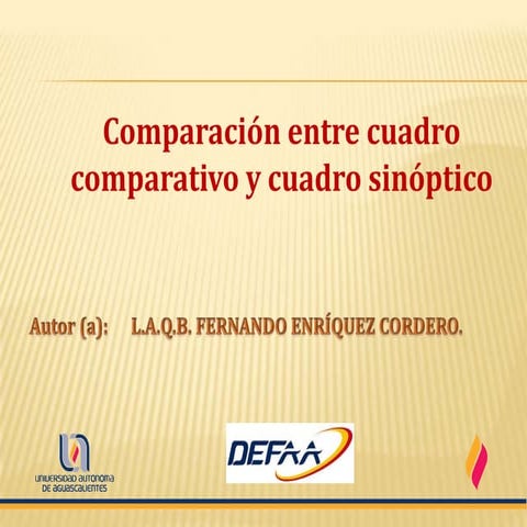 Ecf ea 3 diferencias entre cuadro sinoptico y cuadro comparativo