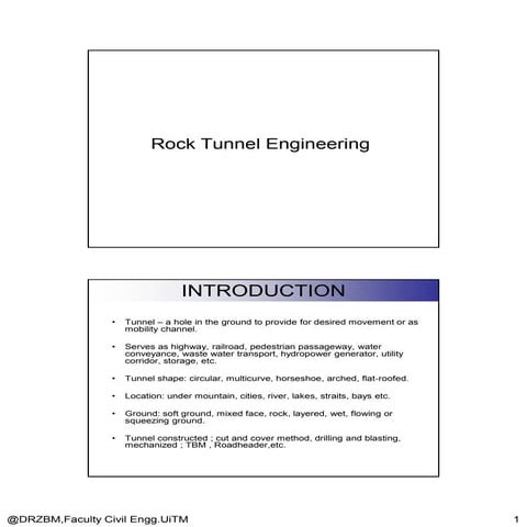 Ecg533 rock-tunnel-engineering