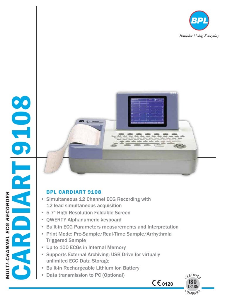 BPL ECG 9108 12 Machine channel