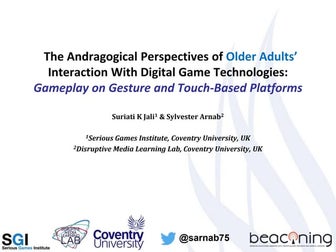 Older adults, andragogy and game design - slide deck for ECGBL 2016