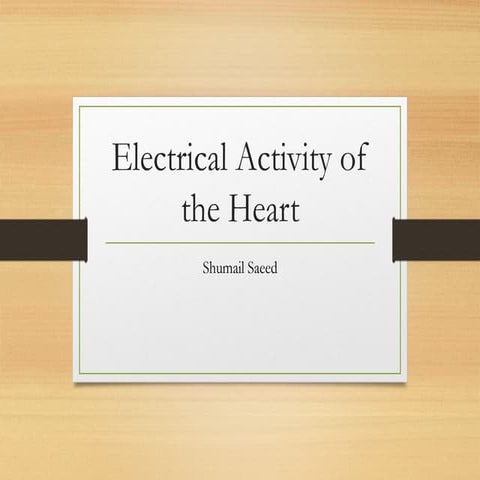 Electrocardiogram  ECG Interpretation  Cardiac Rhythm