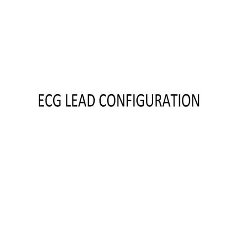 Ecg lead configuration