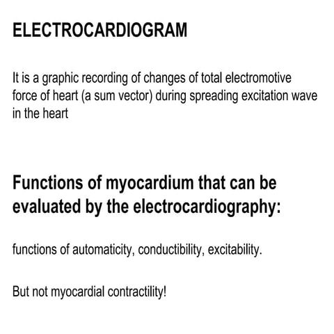 Ecg lecture