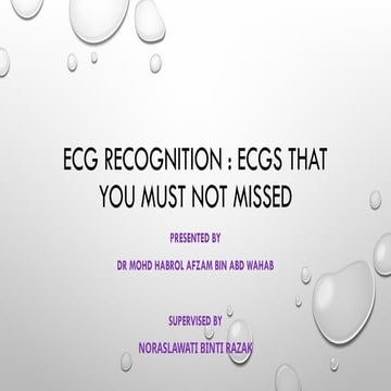 Ecg that you cannot missed as emergency doctors
