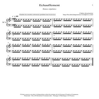 Echauffement pour piano