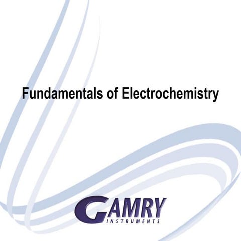 Fundamentals of Electrochemistry