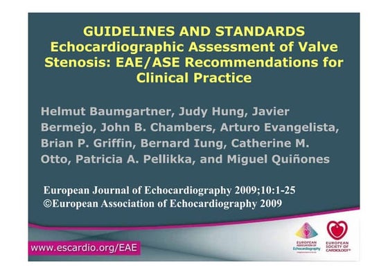Echocardiography in aortic valve disease | PDF | Heart and ...