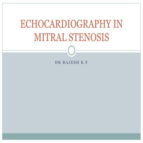 Echocardiography in mitral_stenosis