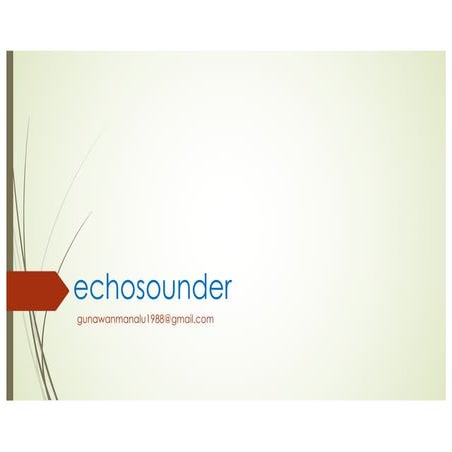 Echosounder