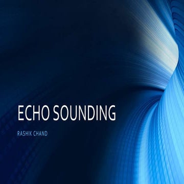 Echo sounding