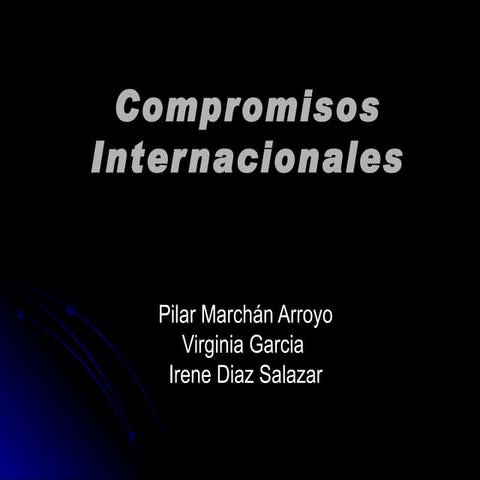 compromisos internacionales