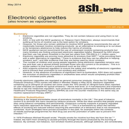 Benefits of Electronic Cigarettes