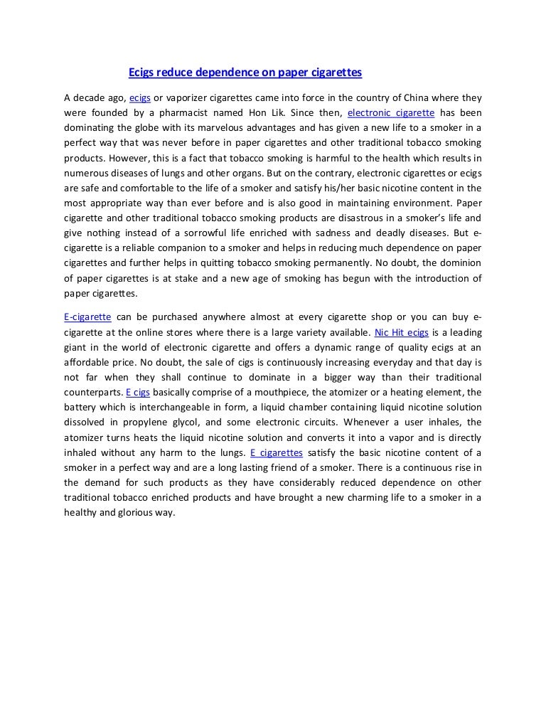 Essay on ecigs image