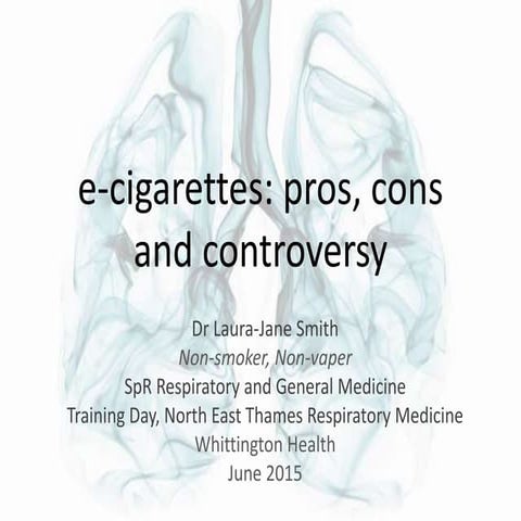 E-cigarettes: pros, cons and controversy 