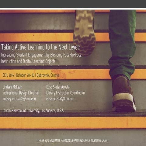 Taking Active Learning to the Next Level: Increasing Student Engagement by Bl...